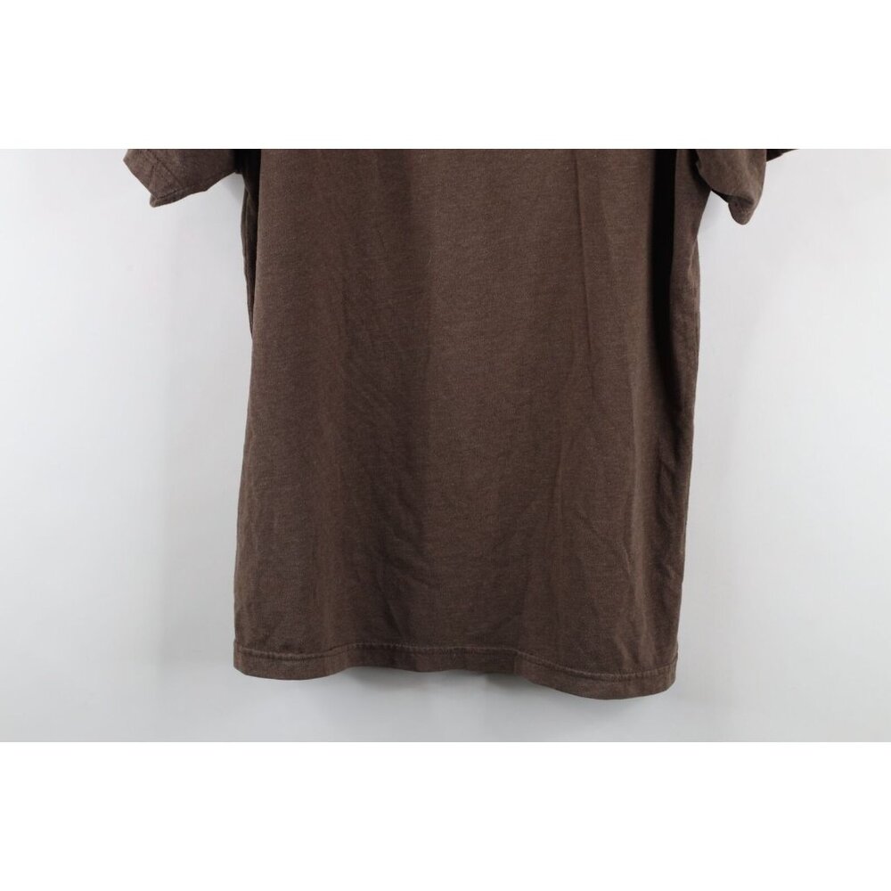 Vintage Mens Size Medium Faded Spell Out Subaru Car Jersey Knit T-Shirt Brown - Picture 10 of 10